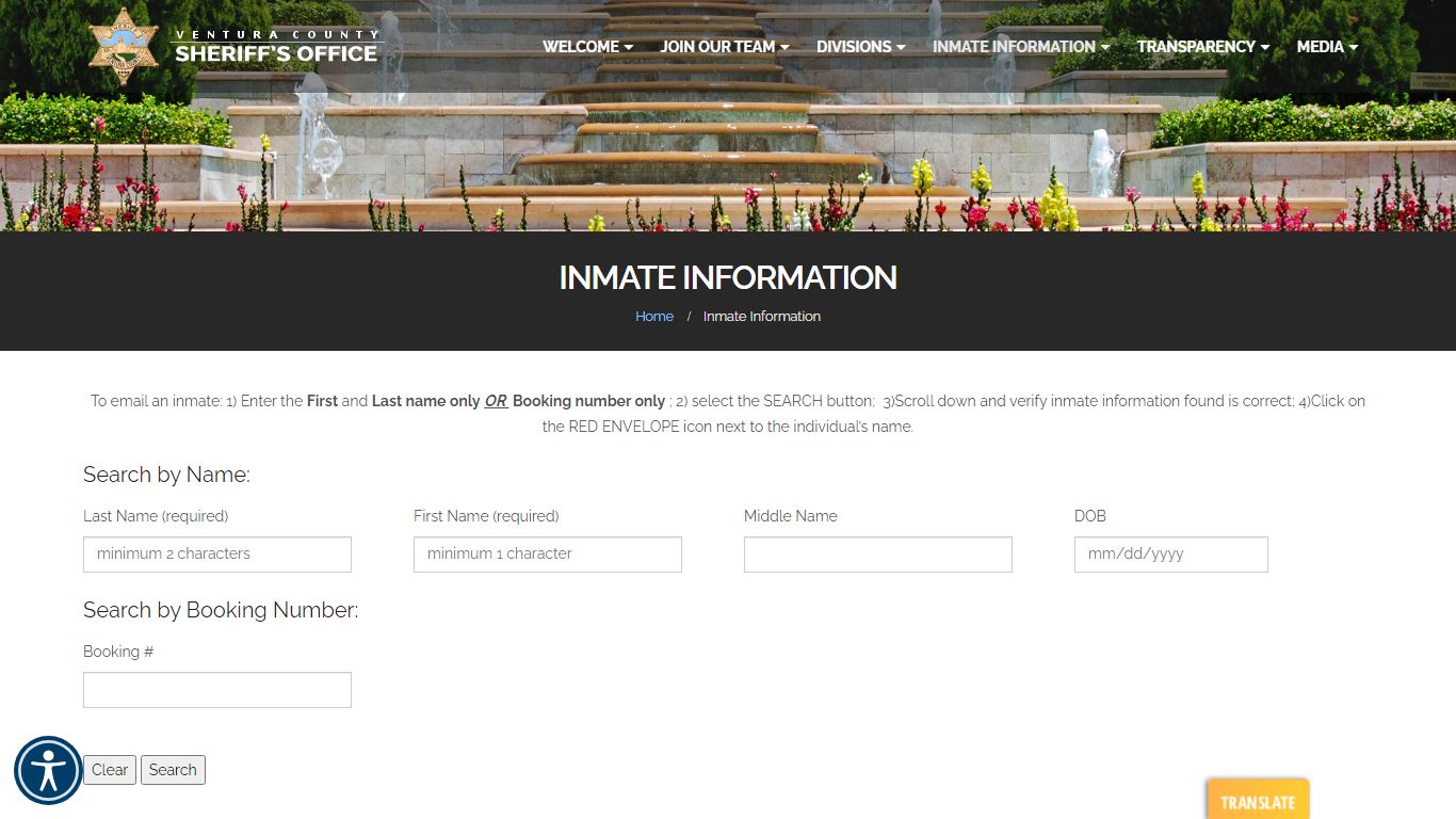 Inmate Information - Ventura County Sheriff's Office